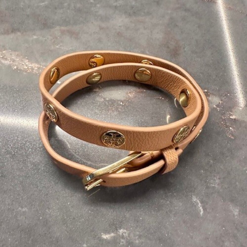Tory Burch Leather Wrap Bracelet